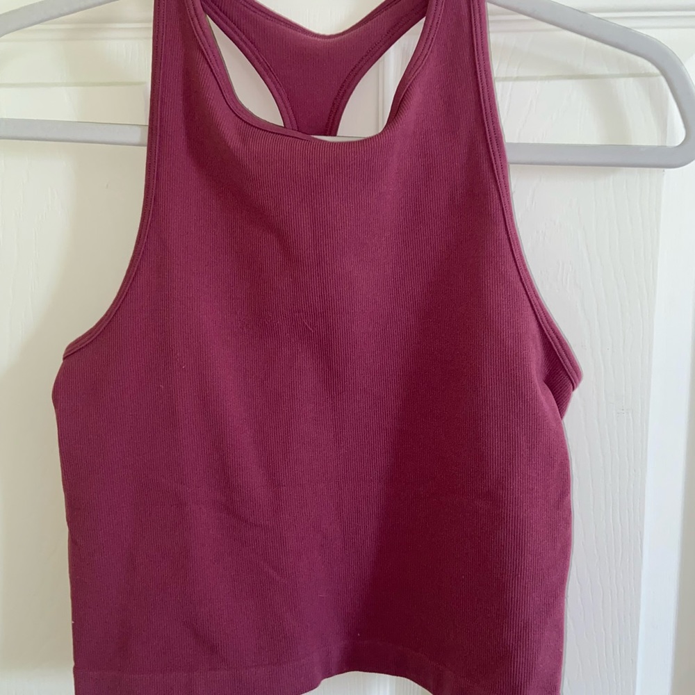 Free people pink crop tank